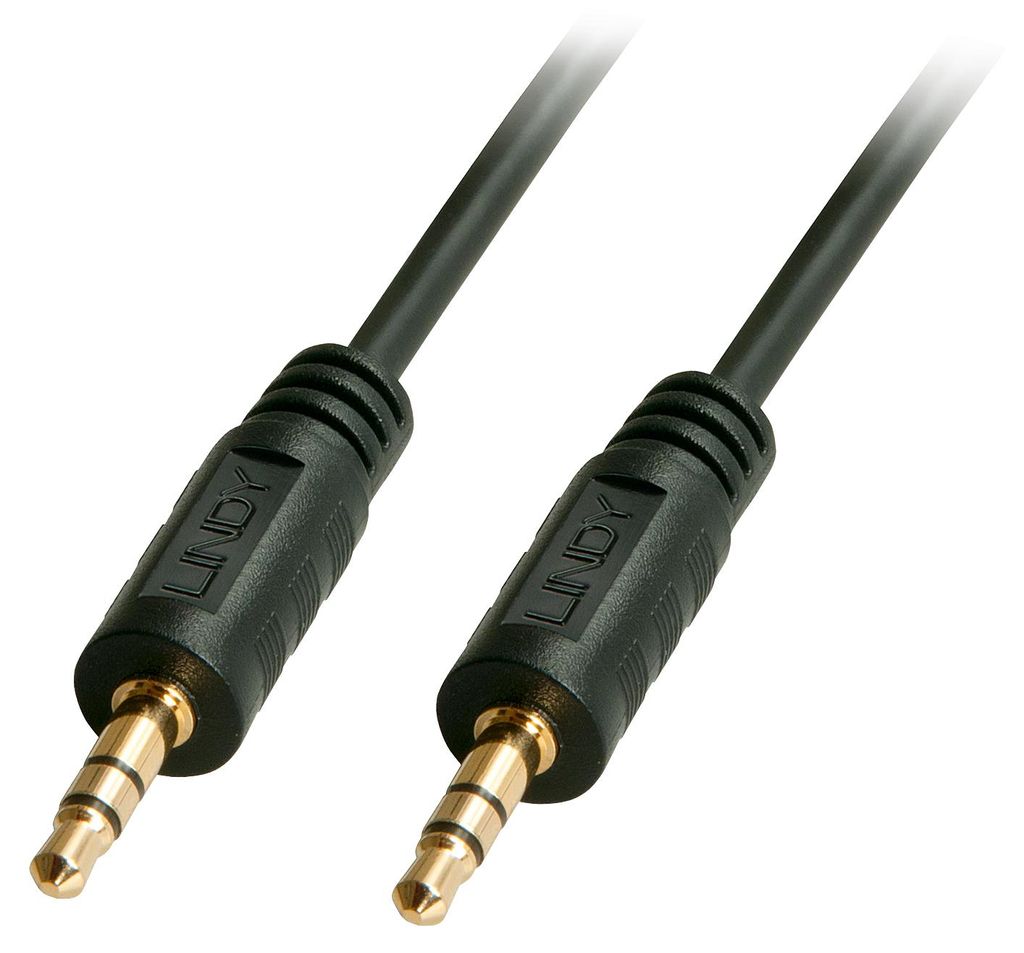 Lindy 35642, 3.5mm, Männlich, 3.5mm, Männlich, 2 m, Schwarz Produktbild 
