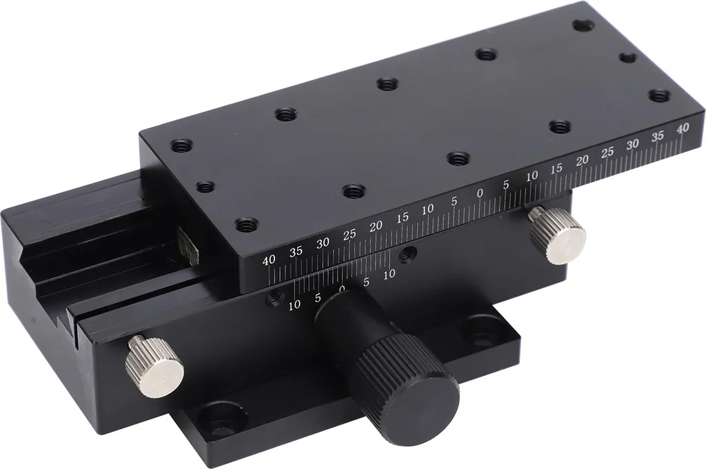 Plateforme Coulissante de Précision Axe X Table Linéaire Manuelle 90mm