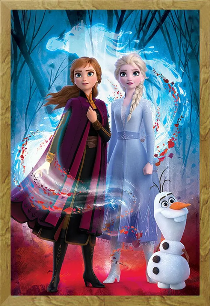 Quadro Frozen 2 Guided Spirit Cornice Shinsuke Rovere 61x91,5 cm