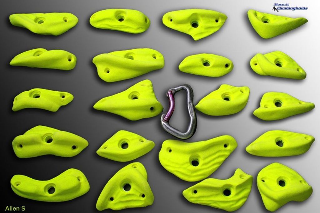 Move-it-Climbingholds - Alien S (Klettergriffe-Set),neon pink