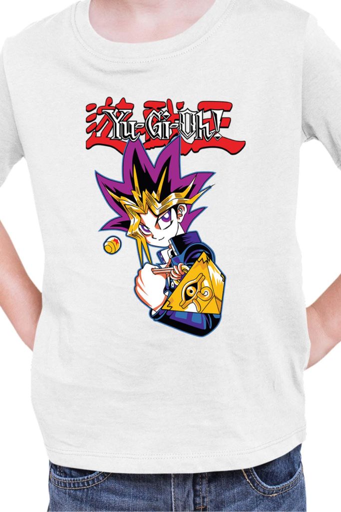 Kinder T-Shirt Japan Manga Anime Comics Yu Gi 015, / Weiß