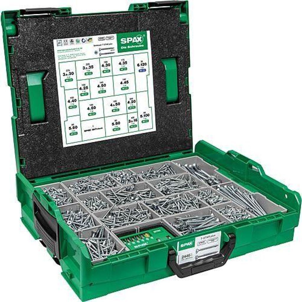 SPAX® Sada montážních šroubů 2446 ks s 16 rozměry, se Obrázek produktu 
