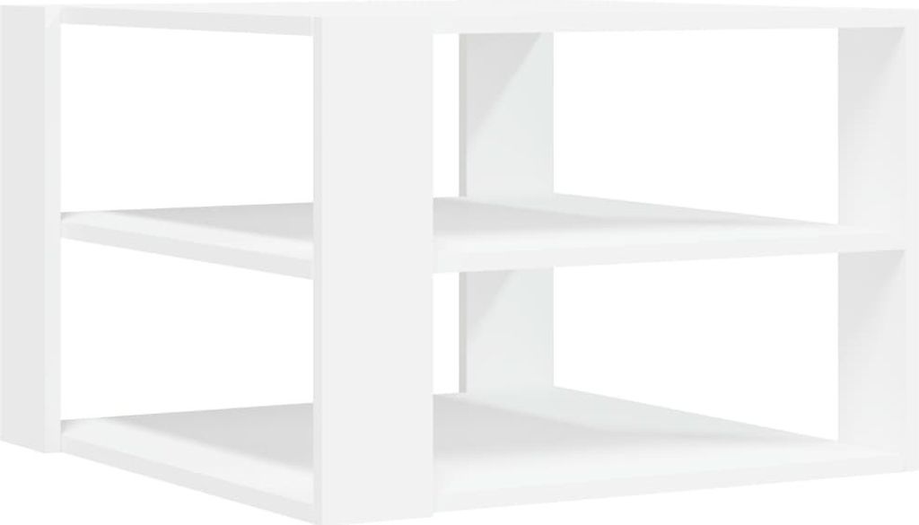 Tavolino bianco 59,5x59,5x40 cm materiale a base di legno Immagine del prodotto 