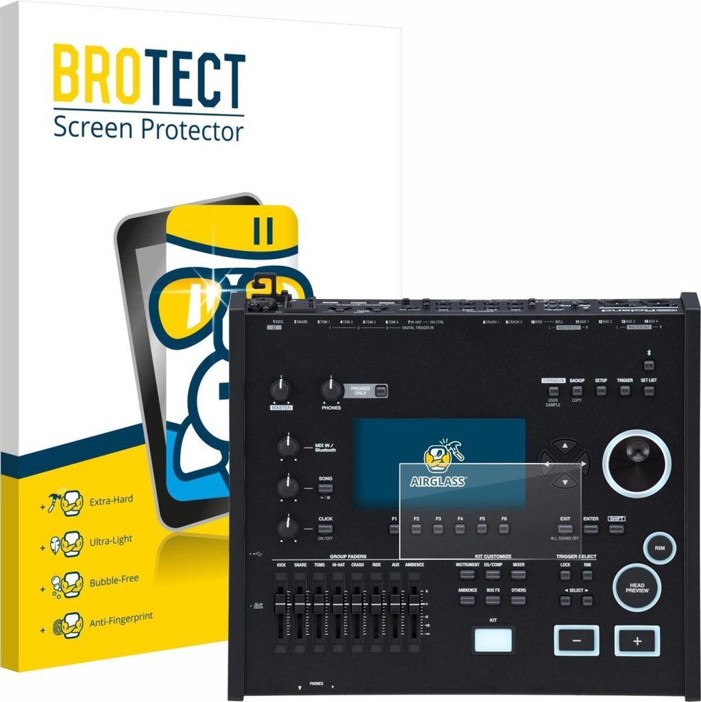 BROTECT Schutzglas für Roland V71 Schutzfolie Panzer Folie Glas Display Schutz klar