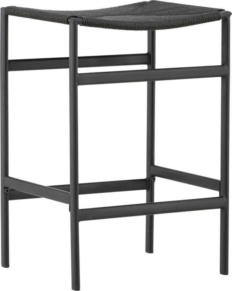 Tabouret Polly Noir - Solution d'assise stable et robuste pour bar haut - 11