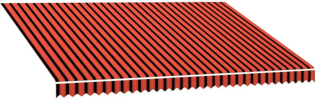 vidaXL Telo copritenda arancione e marrone 450x300 cm