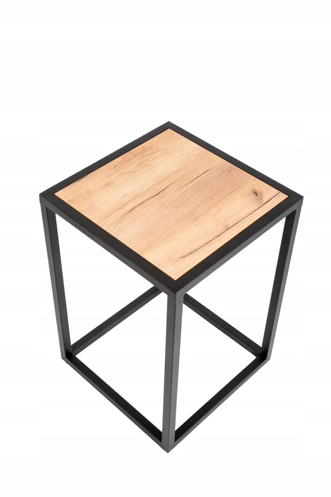 Table de Salon Design Industriel en Bois Véritable - Meuble LOFT Robuste - 3