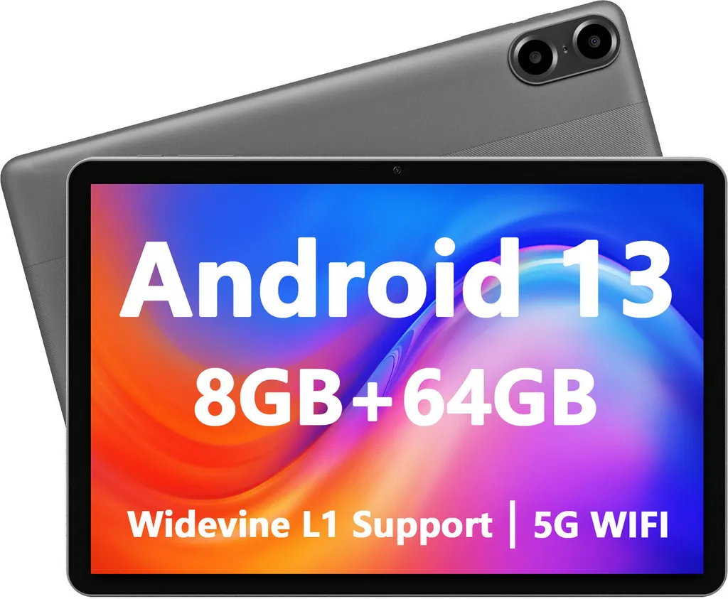 Tablette Android 13 pour Bureautique et Loisirs avec Clavier Gris - 2