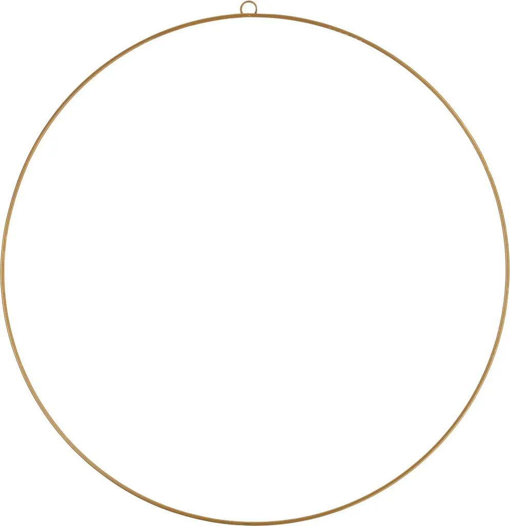Support couronne de fleurs en métal 40cm base pour guirlande