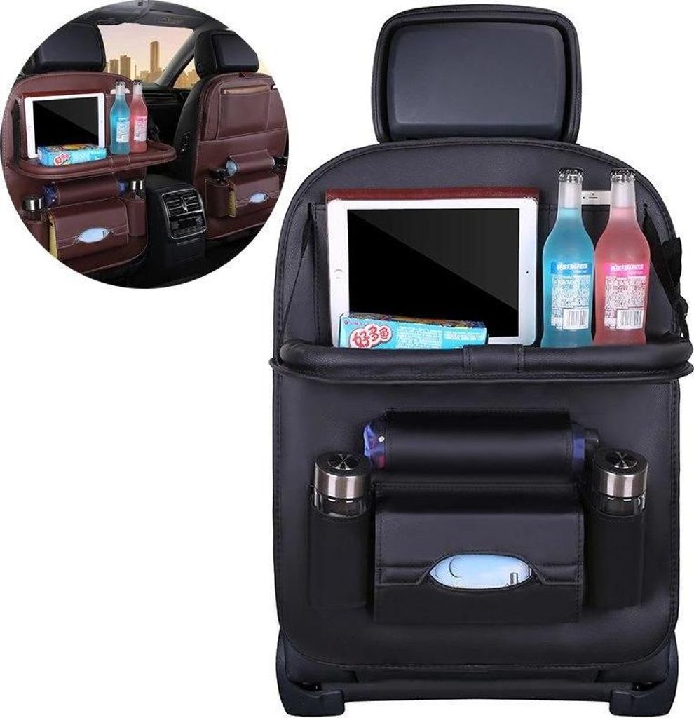 Autositz Organizer Sitzschutz Regal Mini Tisch für Auto Produktbild 