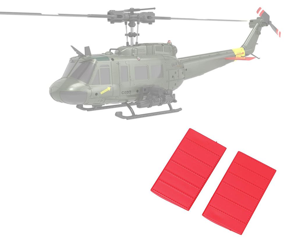 Ersatzteile für RC-Hubschrauber von Flank Group für den RC ERA C032 UH-1 Fernsteuerungshubschrauber – Ersatzteile, robuste, leichte Kunststoffs...