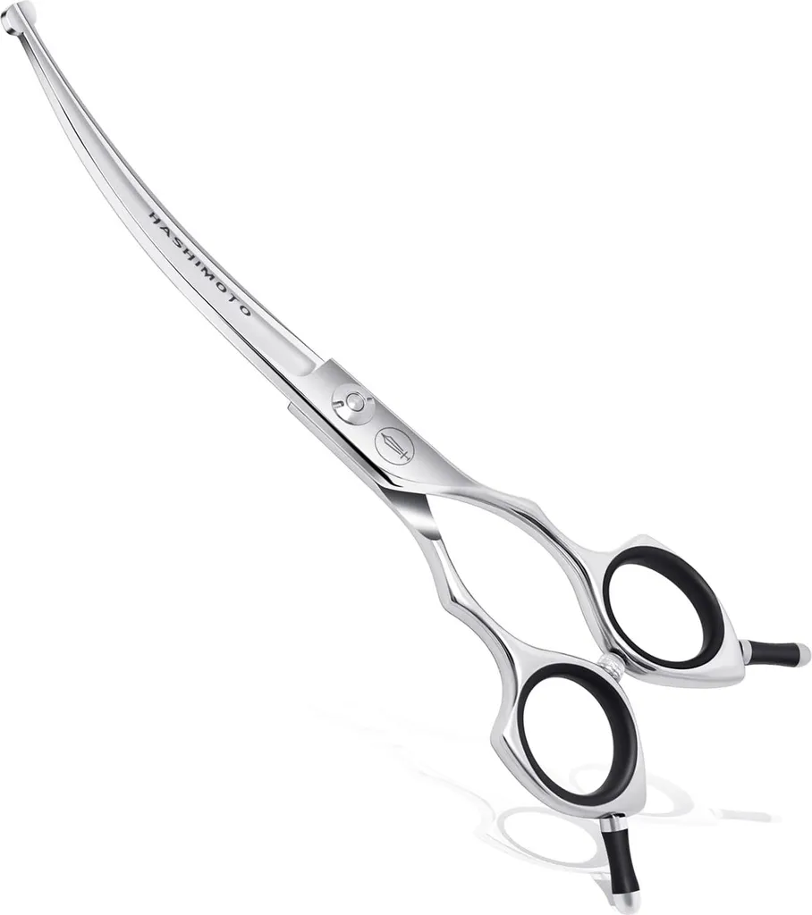 Ciseaux de toilettage légers 16,5 cm, lames courbes et pointes sûres