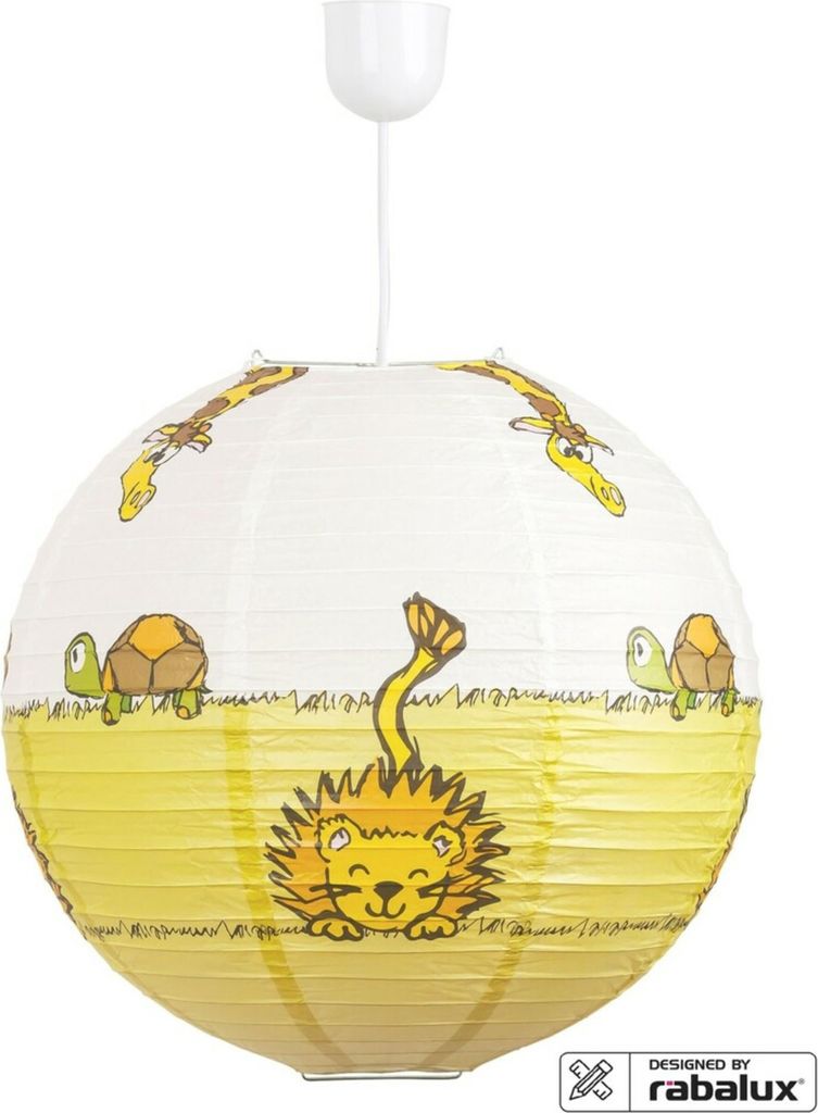 Rabalux 4633 Kinderleuchte Leon, Papier, mehrfarbig, rund, Produktbild 