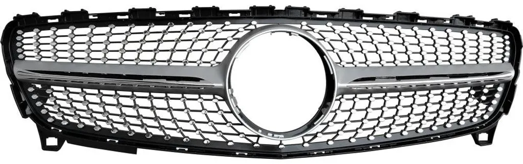 Calandre avant en ABS robuste pour Mercedes Classe A W176 Noir