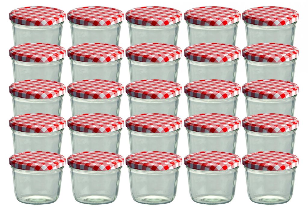 CAPCRO zestaw 25 kubków na dżem 230 ml słoik na przetwory Zdjęcie produktu 