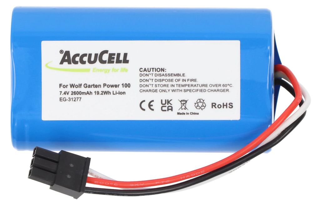 akumulator 7,4 V odpowiedni dla Wolf Garten Power 100, Zdjęcie produktu 