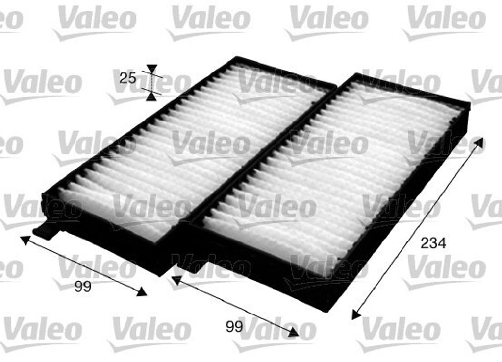 Filter, Innenraumluft VALEO ESSENTIAL