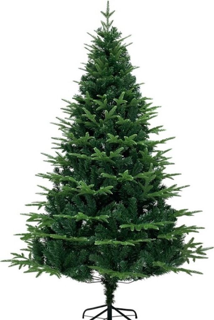 Ein großer künstlicher Weihnachtsbaum, wie Kaufland.de