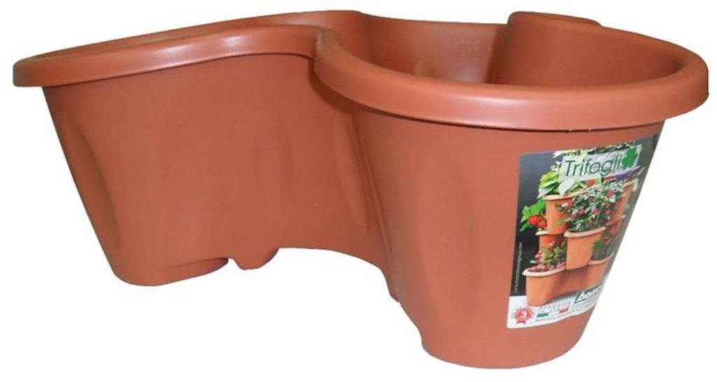 BAMA Modularer Blumentopf TRIFOGLIO, Terrakotta