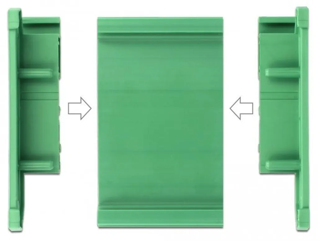 Porte-carte électronique pour rail DIN 72mm x 10cm - Support PCB Robuste - 7