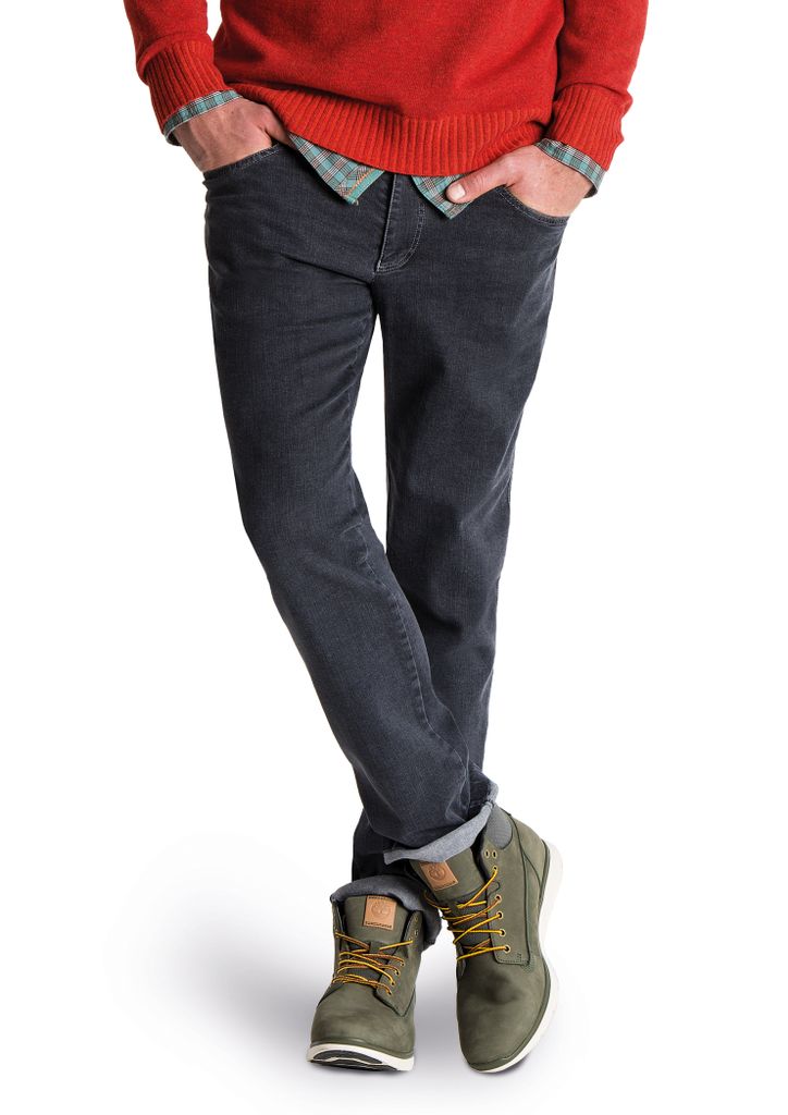 aubi Perfect Fit Herren Jeans Hose Stretch aus Baumwolle High Flex Modell 577 grey Größe 26