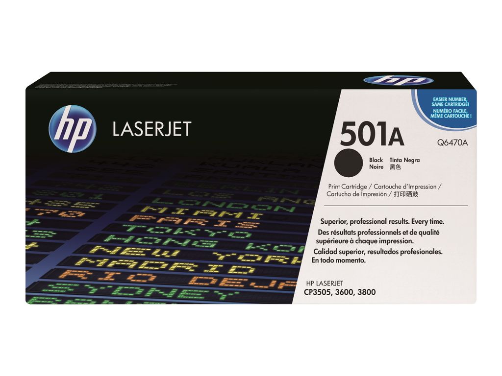 Toner schwarz 501A (Q6470A) (schwarz, Retail) Produktbild 