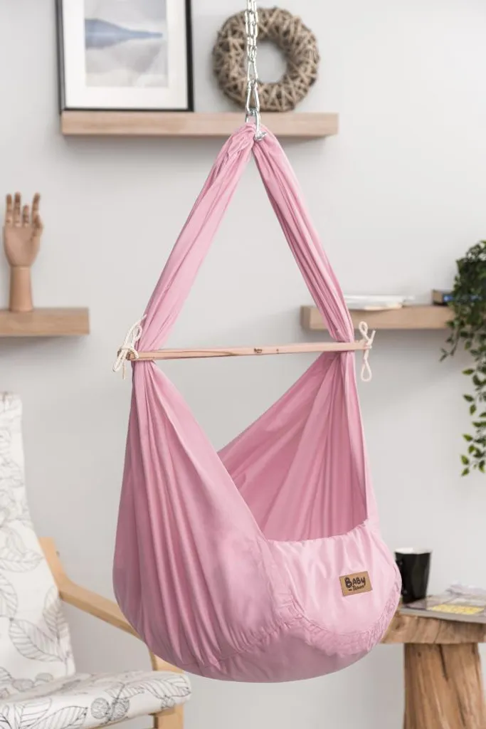 Balancelle Bébé Évolutive Rose Baby-Traum Balance 0-15 kg Pack Complet