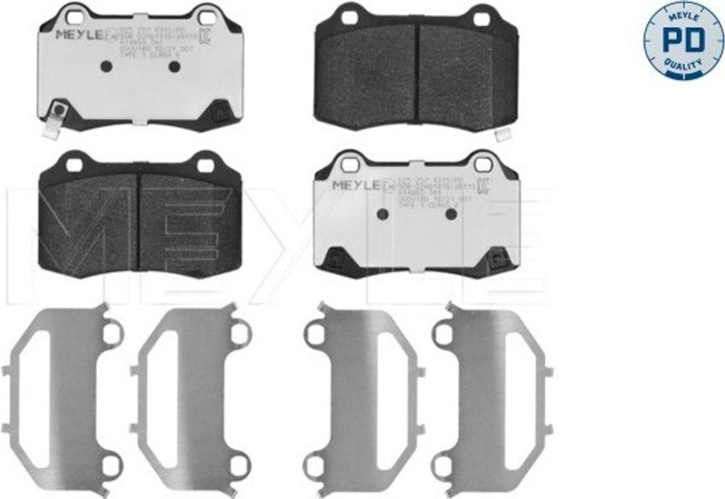MEYLE 025 257 4315/PD Bremsbeläge Hinten für HYUNDAI GENESIS Coupe für JEEP GRAND CHEROKEE IV (WK, WK2) für TESLA Model S (5YJS) für CHRYSLER ...