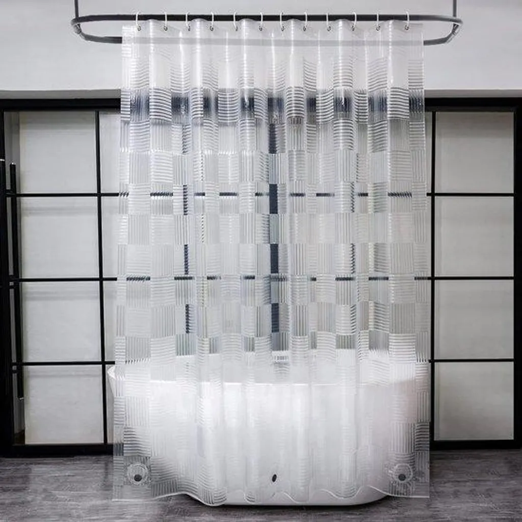 Doublure de douche imperméable 180x180 cm avec 3 aimants de maintien