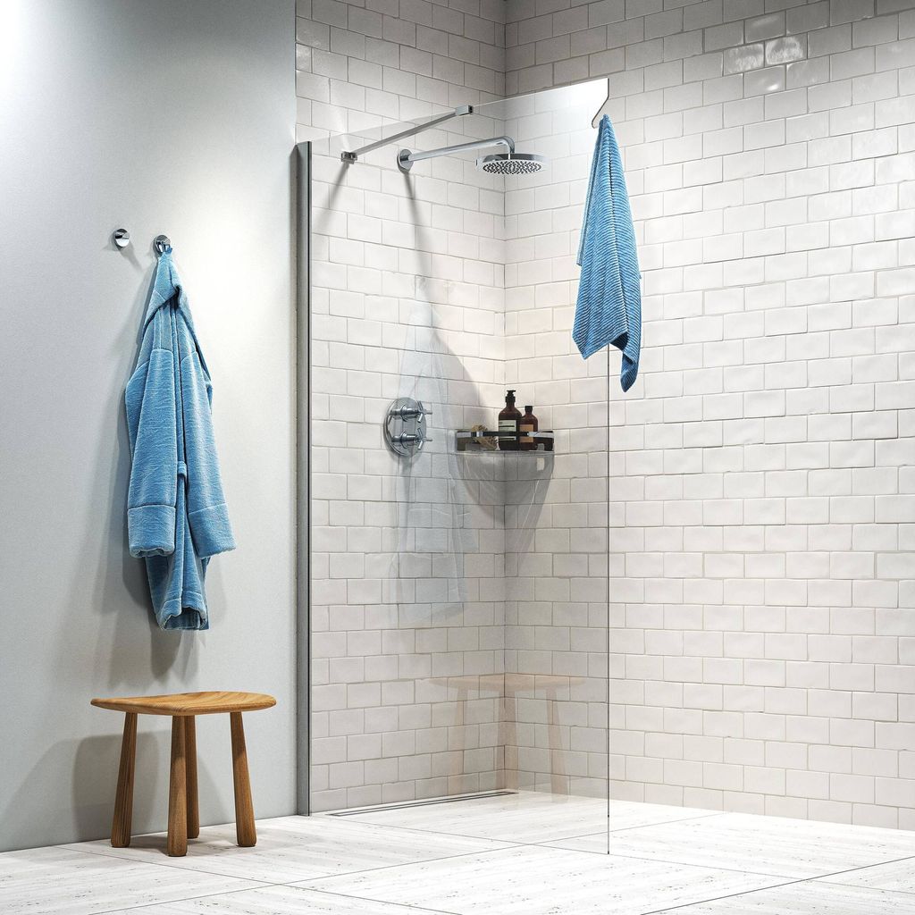 Sealskin Get Wet Hooked begehbare Dusche 140x200cm Klarglas/Silber