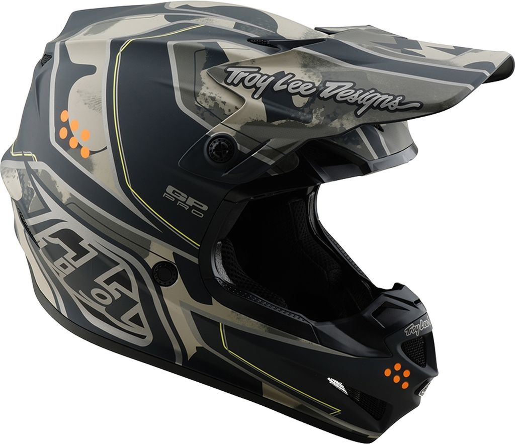 Troy Lee Designs GP Pro MIPS Helm, Trooper, black/caper, XL | 60-61cm