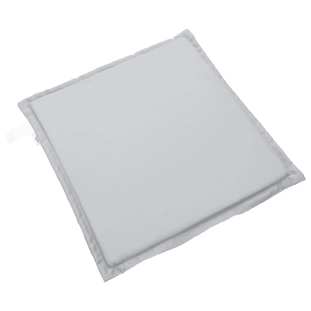 vidaXL Lot de 6 Coussins de Jardin Gris Clair 45x45x2 cm Carrés Confort