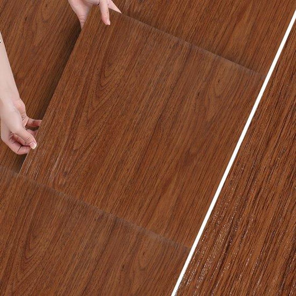 PVC-Tegel-Vinylvloer, 30 cm x 30 cm x 1,5 mm, 33 Stück, Holzfarbe