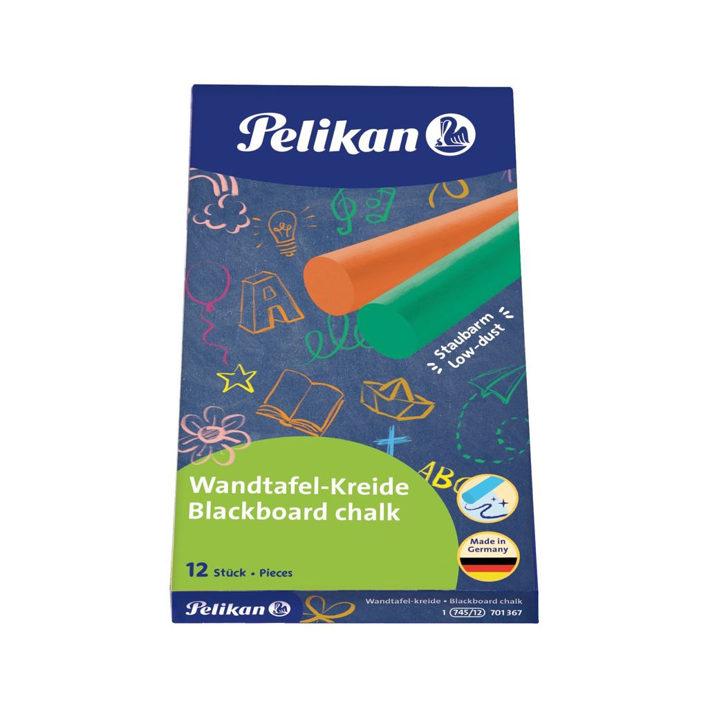 Pelikan Wandtafelkreide farbig 12er Pack, 12 Stück(e), Produktbild 