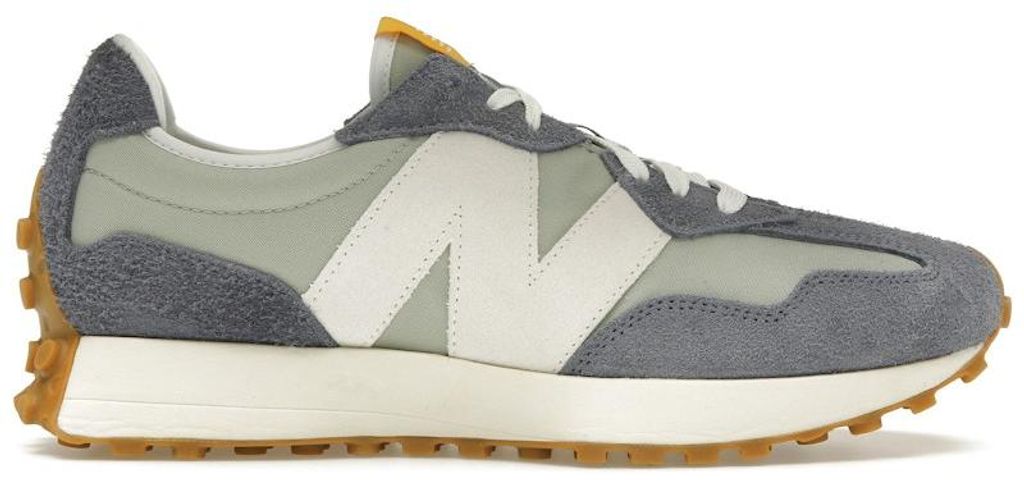 Sneaker New Balance 327 in pelle scamosciata, blu, taglia Immagine del prodotto 