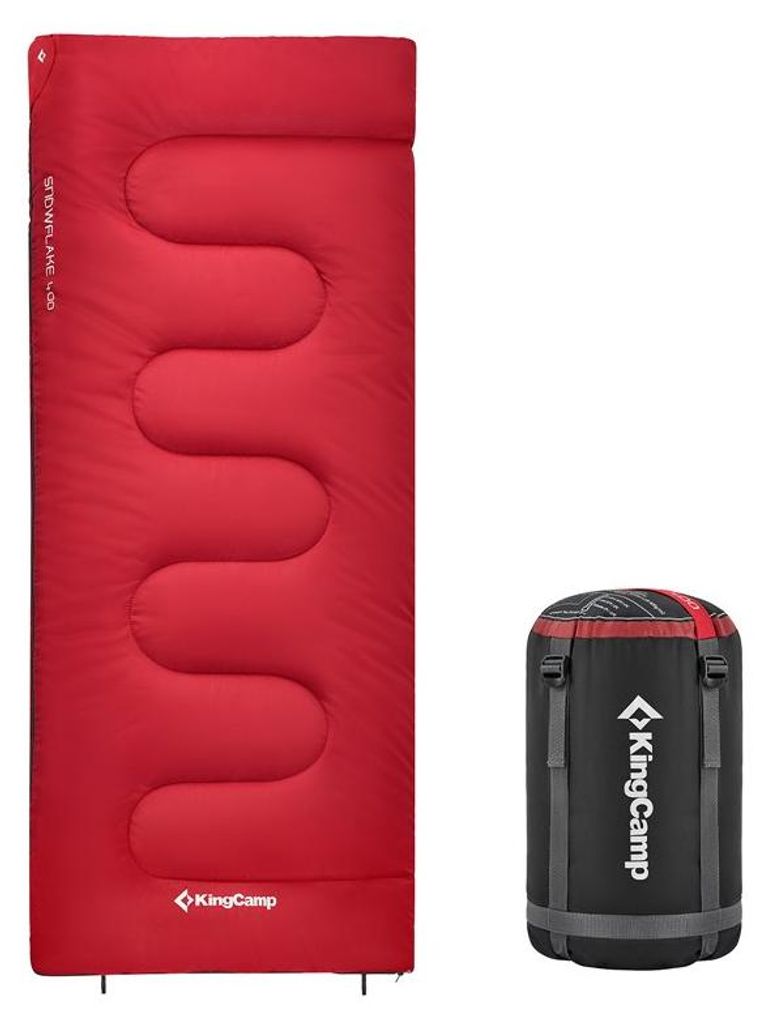 Spací pytel SNOWFLAKE 300 King Camp červený (levý) Obrázek produktu 
