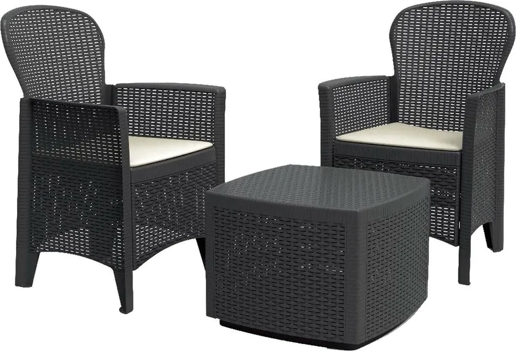 Offerta Set Dmora Dakain Grigio 2 Posti: Arredo Esterno Professionale