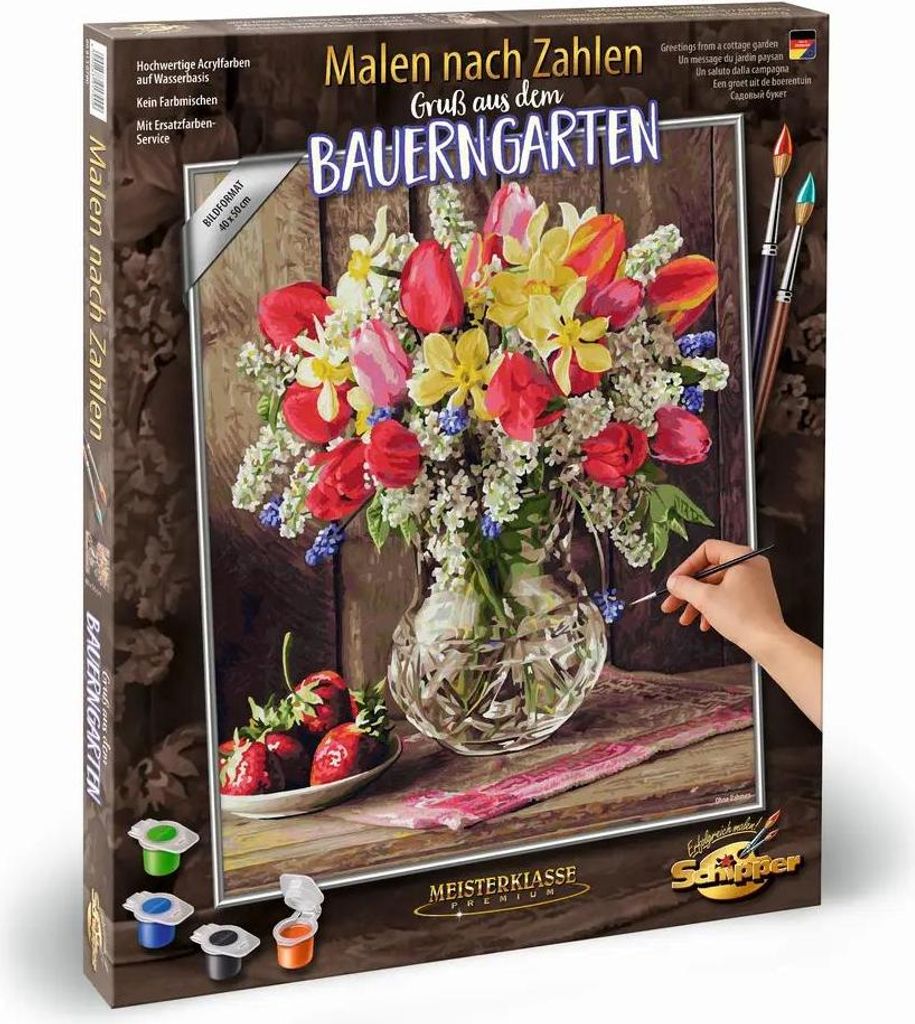 Schipper Malen nach Zahlen - Ein Gruß aus dem Bauerngarten