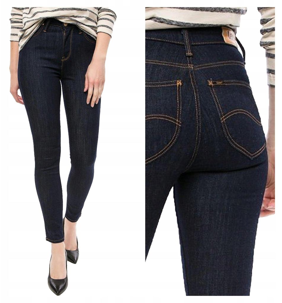 Lee | Damenjeans Scarlett High Denim Stretch Skinny Fit High Waist figurbetont W25 L33