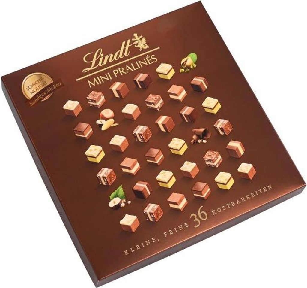 Lindt Mini Pralines Nougat 165g Produktbild 