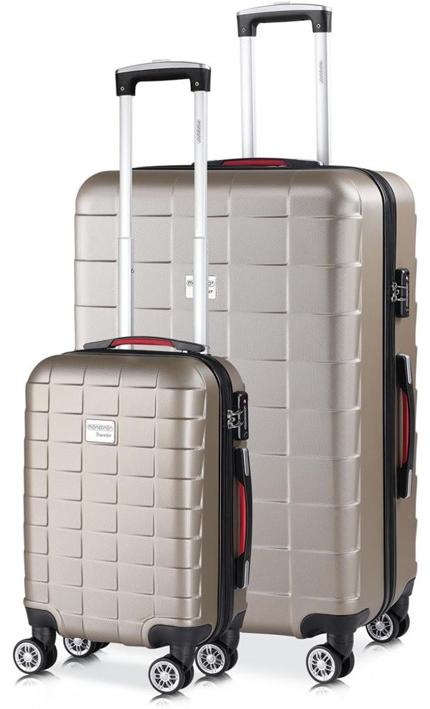 Set de 2 valises rigides Exopack Champagne M/XL 4 Roues Image du produit 