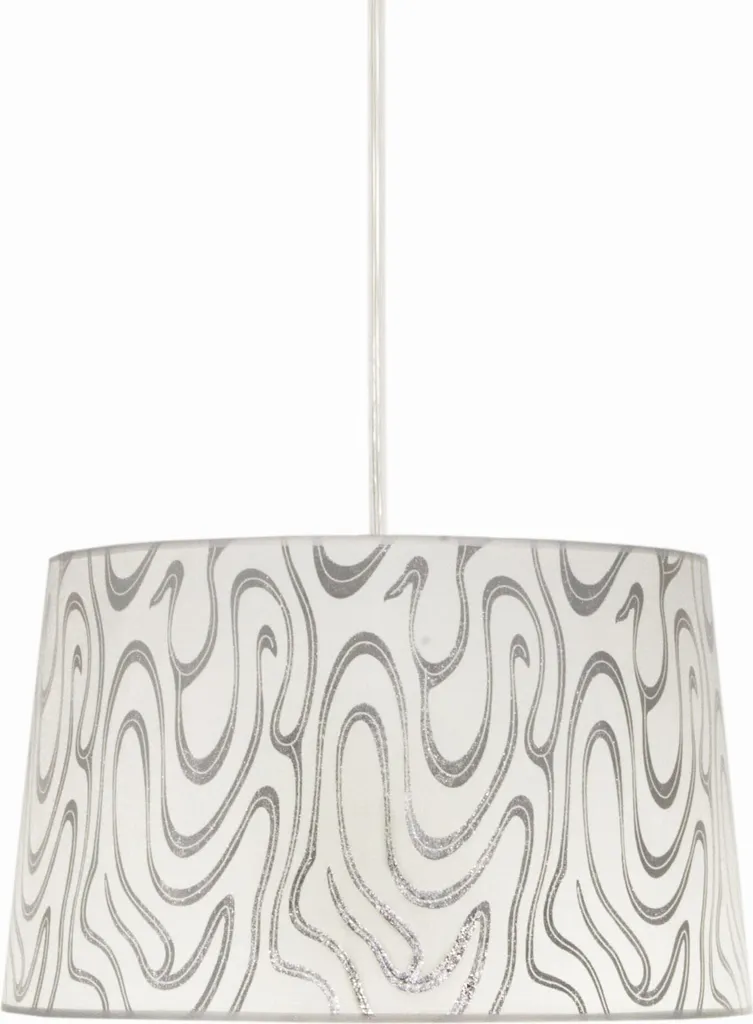 Suspension argentée TIGER pour corriger le manque de lumière au plafond