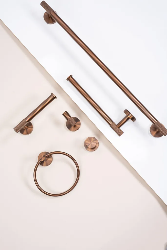 Appendino REA RING 6610 Modern Rame - Gancio Bagno Alta Qualità - 7