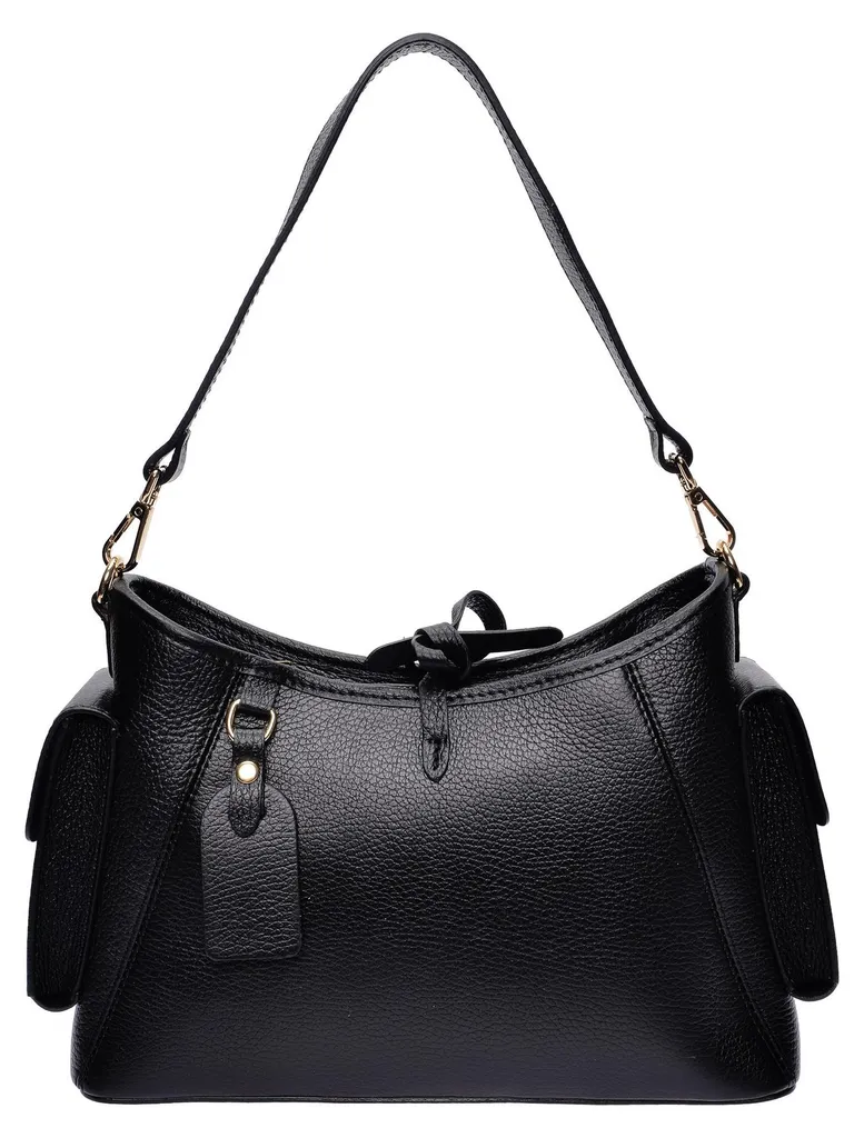 Sac bandoulière cuir léger noir AL 166T - Fini le désordre dans le sac