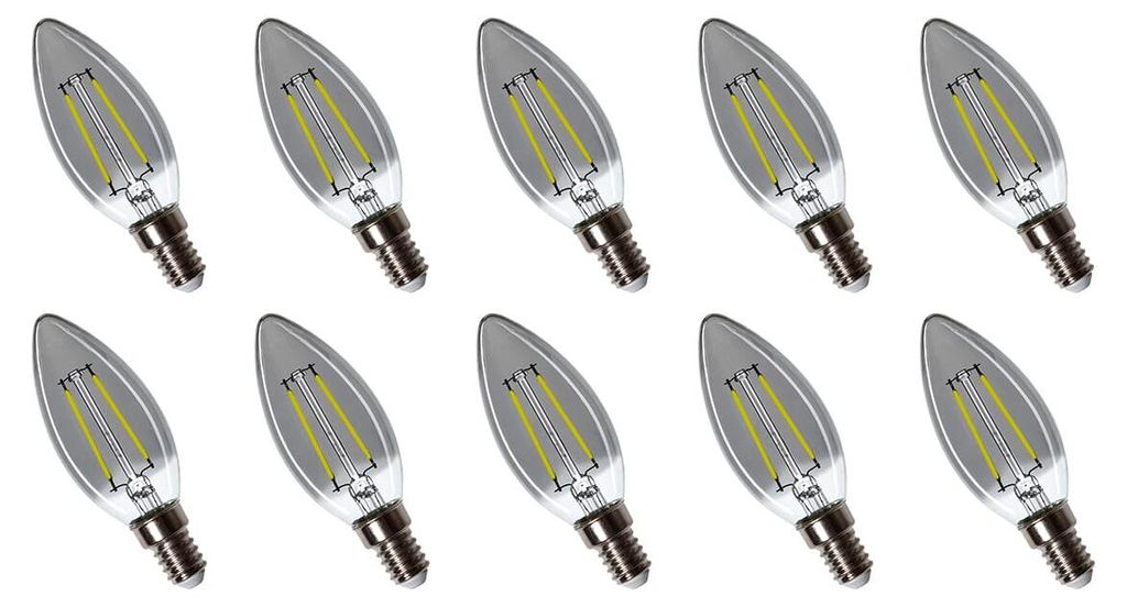 Spectrum LED-Lampe E14 2,5 W 230 V - 150 Lumen - 4000 K Neutralweiß - Natürliches Licht - Energieeffizient - 10 Stück
