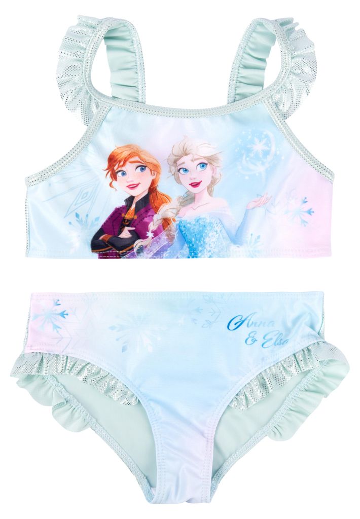 Disney Die Eiskönigin Bikini mit Rüschen für Mädchen - Elsa Produktbild 