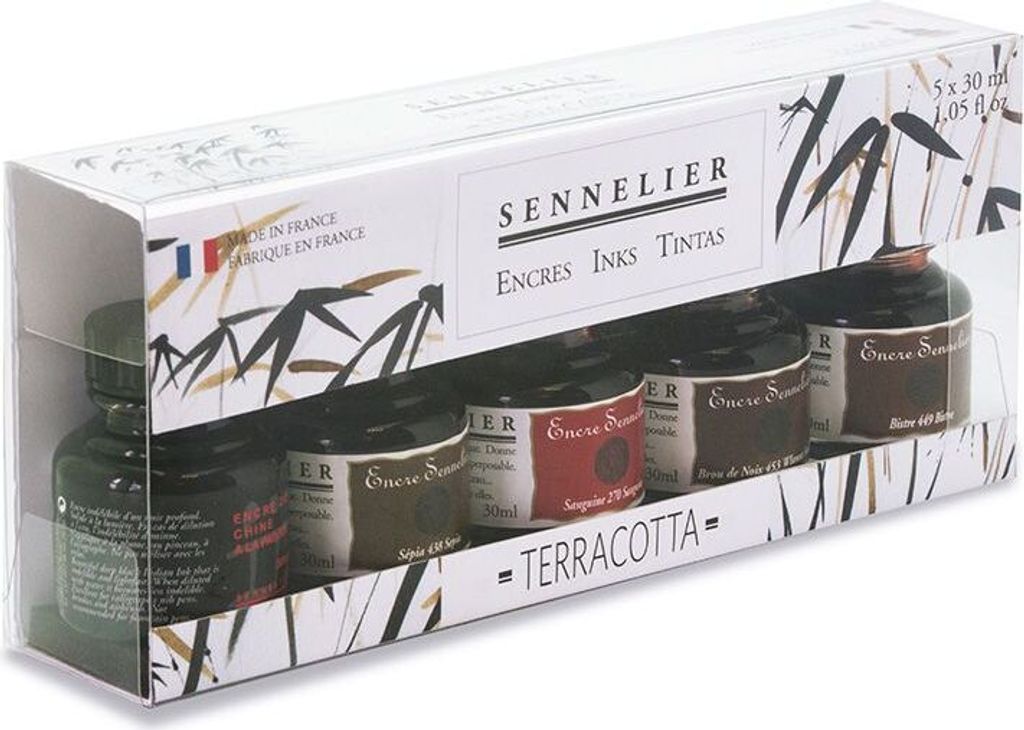 Tuscheset - Erdfarben - 5 x 30 ml