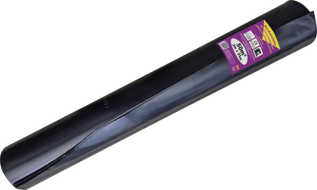 Jufol Baufolie 50 x 2 m = 50 m² schwarz