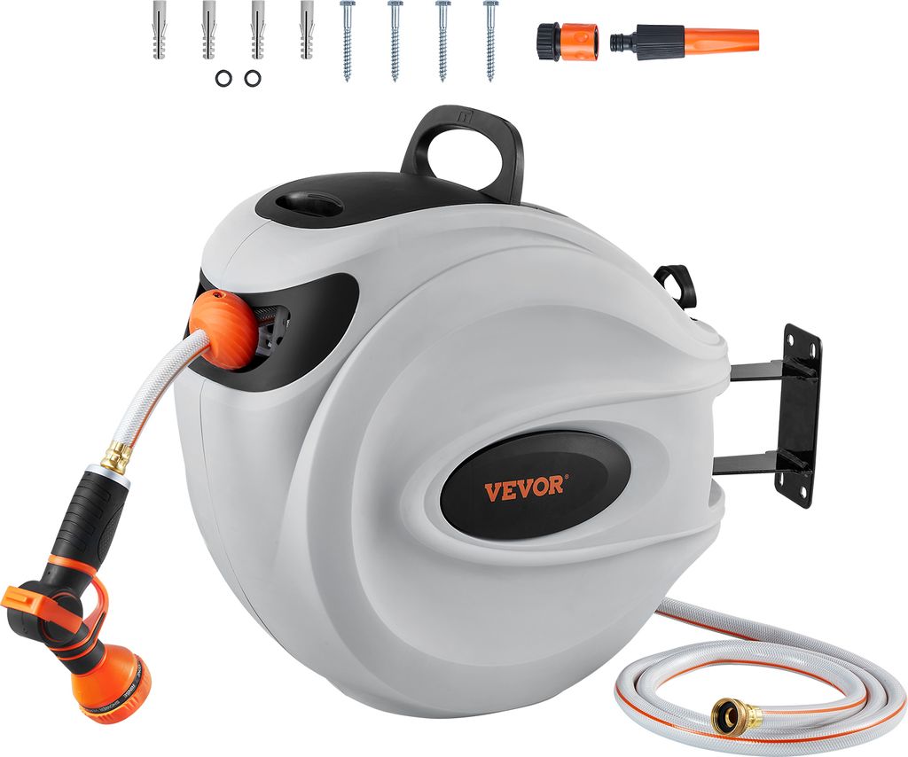 VEVOR hadicový bubon, 12 mmx40 m, nástenný, hadicový bubon Obrázok produktu 