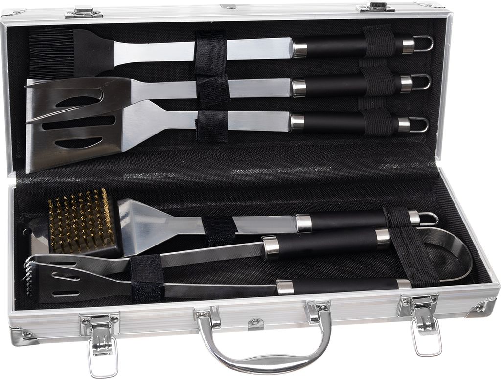 Grillwerkzeuge - 5er-Set Zubehör + Koffer Produktbild